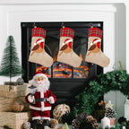 Hessian Burlap Christmas Stocking - Robin Redbreast