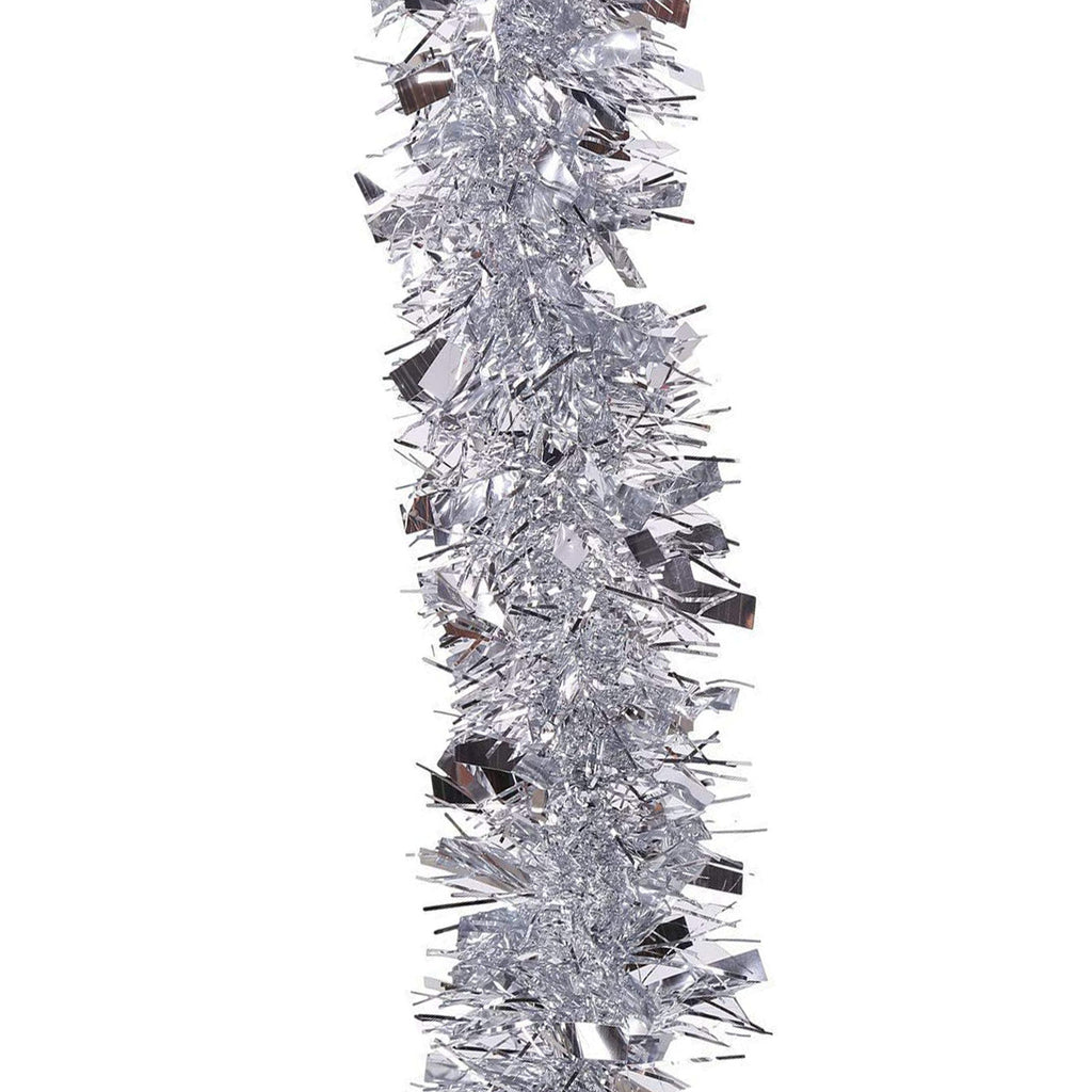 Christmas Tinsel Garland - Silver
