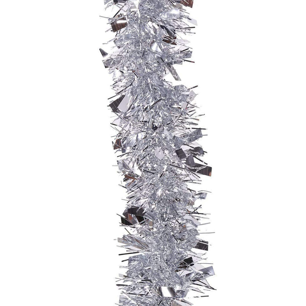 Christmas Tinsel Garland - Silver