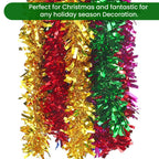 Christmas Tinsel Garland - Silver