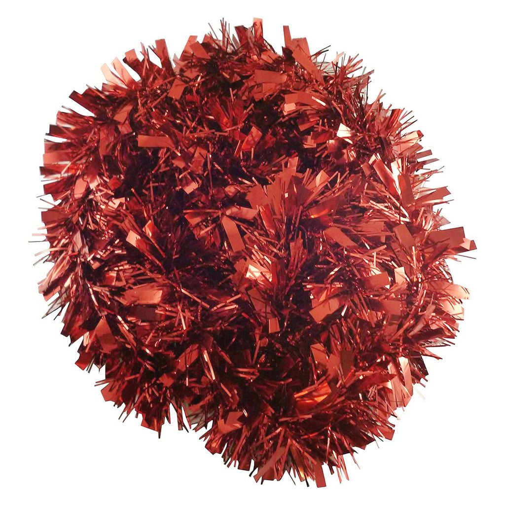Christmas Tinsel Garland - Red