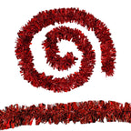 Christmas Tinsel Garland - Red