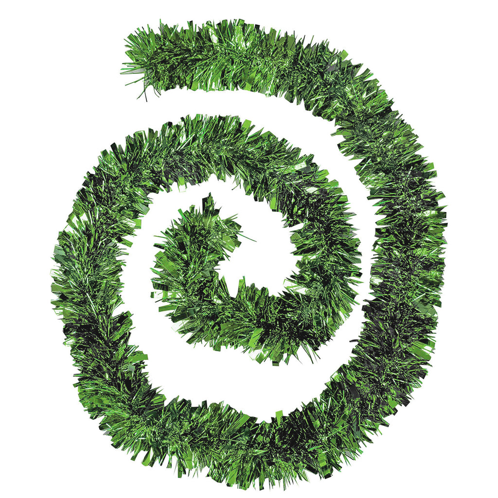 Christmas Tinsel Garland - Green