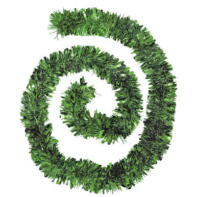 Christmas Tinsel Garland - Green