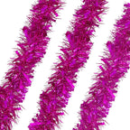 Christmas Tinsel Garland - Hot Pink