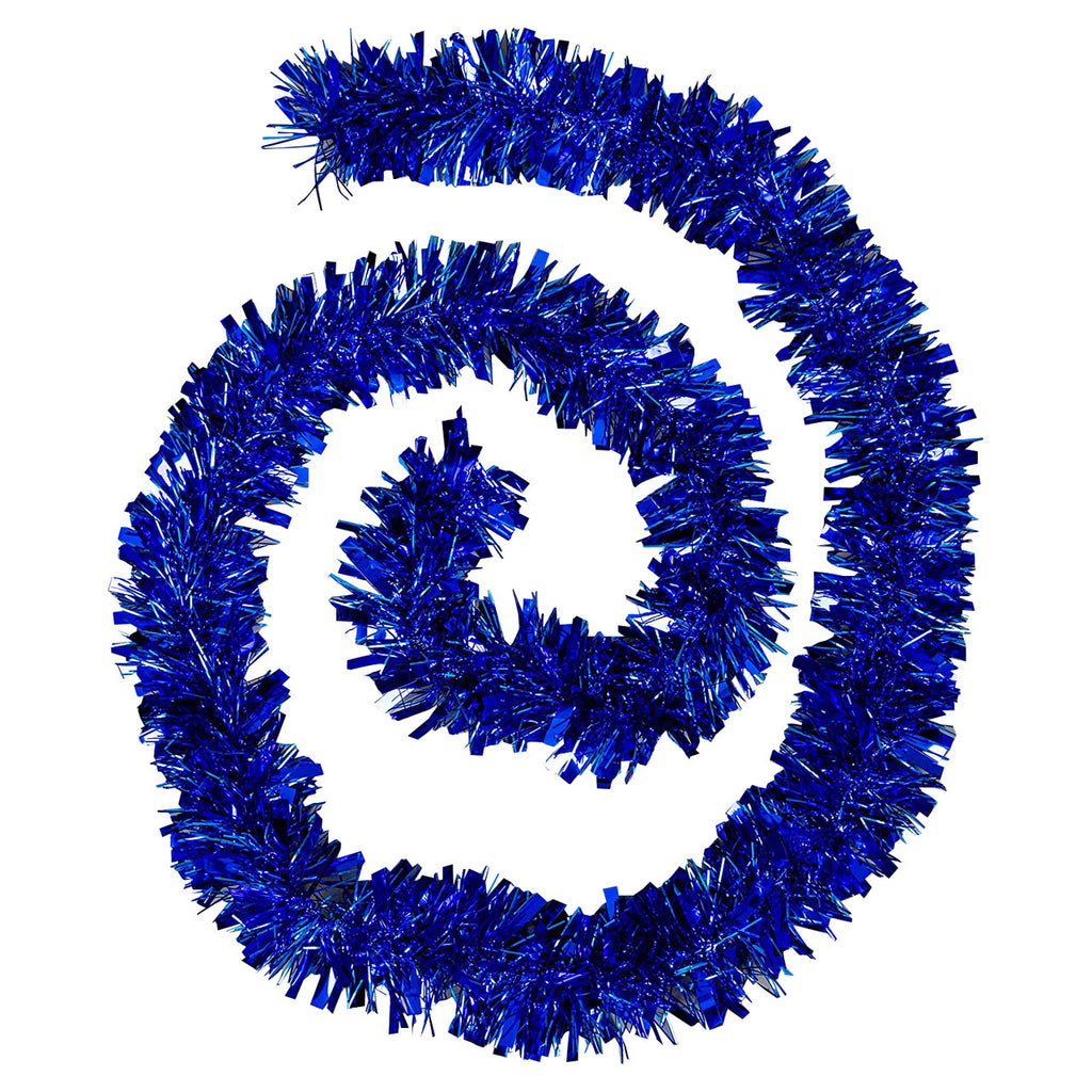 Christmas Tinsel Garland - Blue