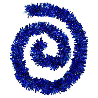 Christmas Tinsel Garland - Blue