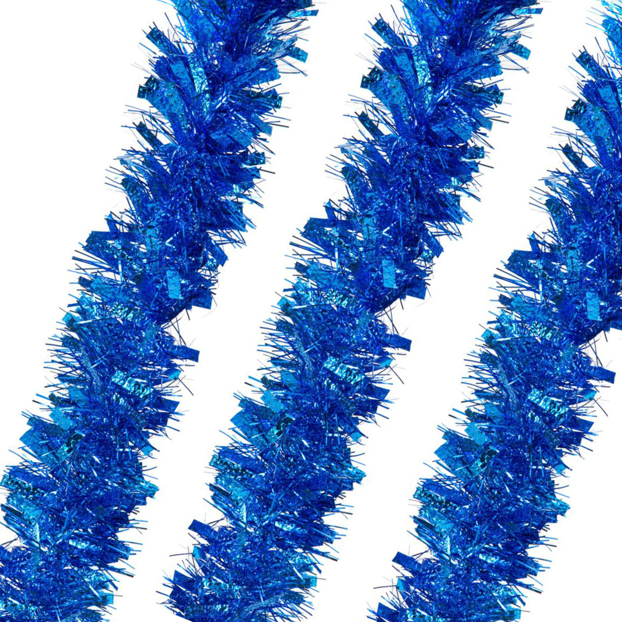 Christmas Tinsel Garland - Blue