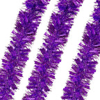 Christmas Tinsel Garland - Purple