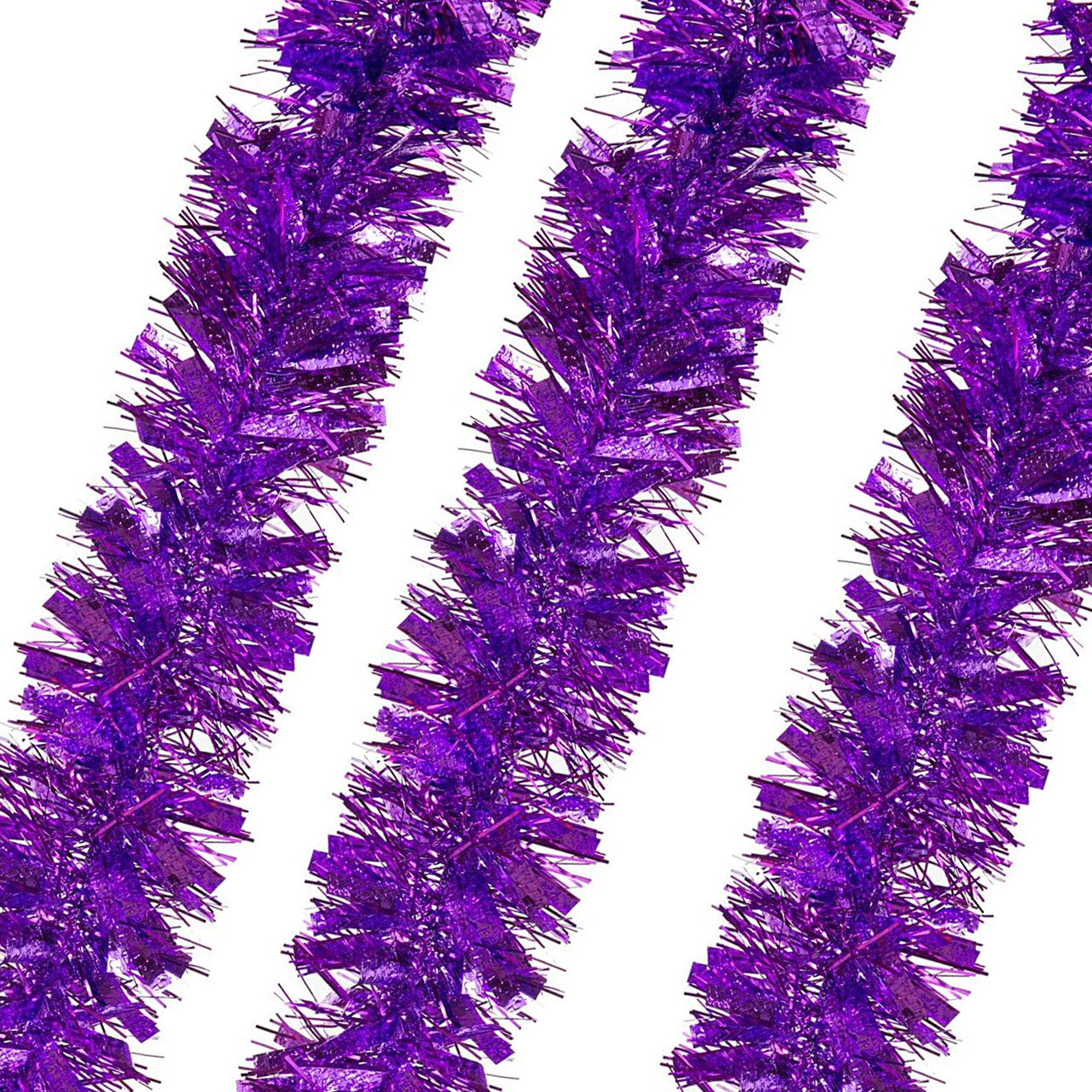 Christmas Tinsel Garland - Purple