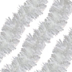 Christmas Tinsel Garland - White