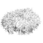 Christmas Tinsel Garland - Silver White