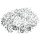 Christmas Tinsel Garland - Silver White