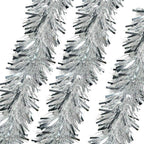Christmas Tinsel Garland - Silver White