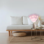 Pampas Grass Stem with 50 Warm White LED's - Pink