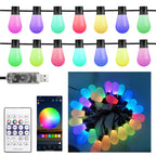 20 Multicolour LED Outdoor Lights - Plum