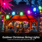 20 Multicolour LED Outdoor Lights - Plum