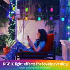 20 Multicolour LED Outdoor Lights - Lollipop