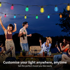 20 Multicolour LED Outdoor Lights - Lollipop