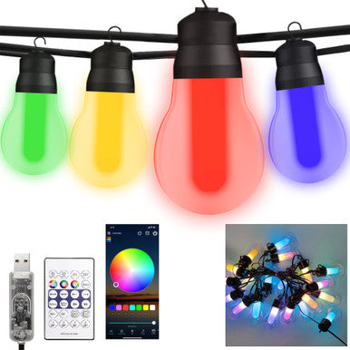 20 Multicolour LED Outdoor Lights - Lollipop