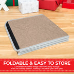 Christmas Tree Skirt Base Cover - Gold