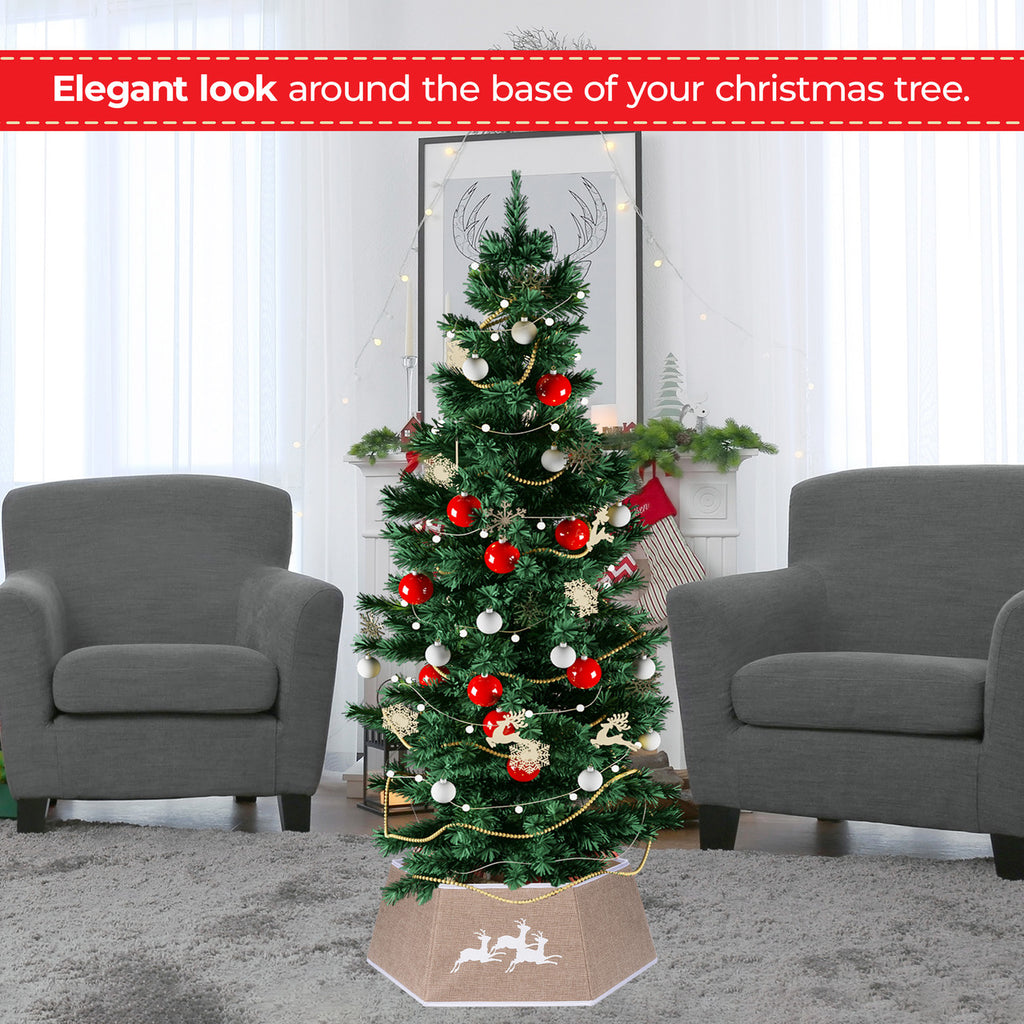 Christmas Tree Skirt Base Cover - Gold
