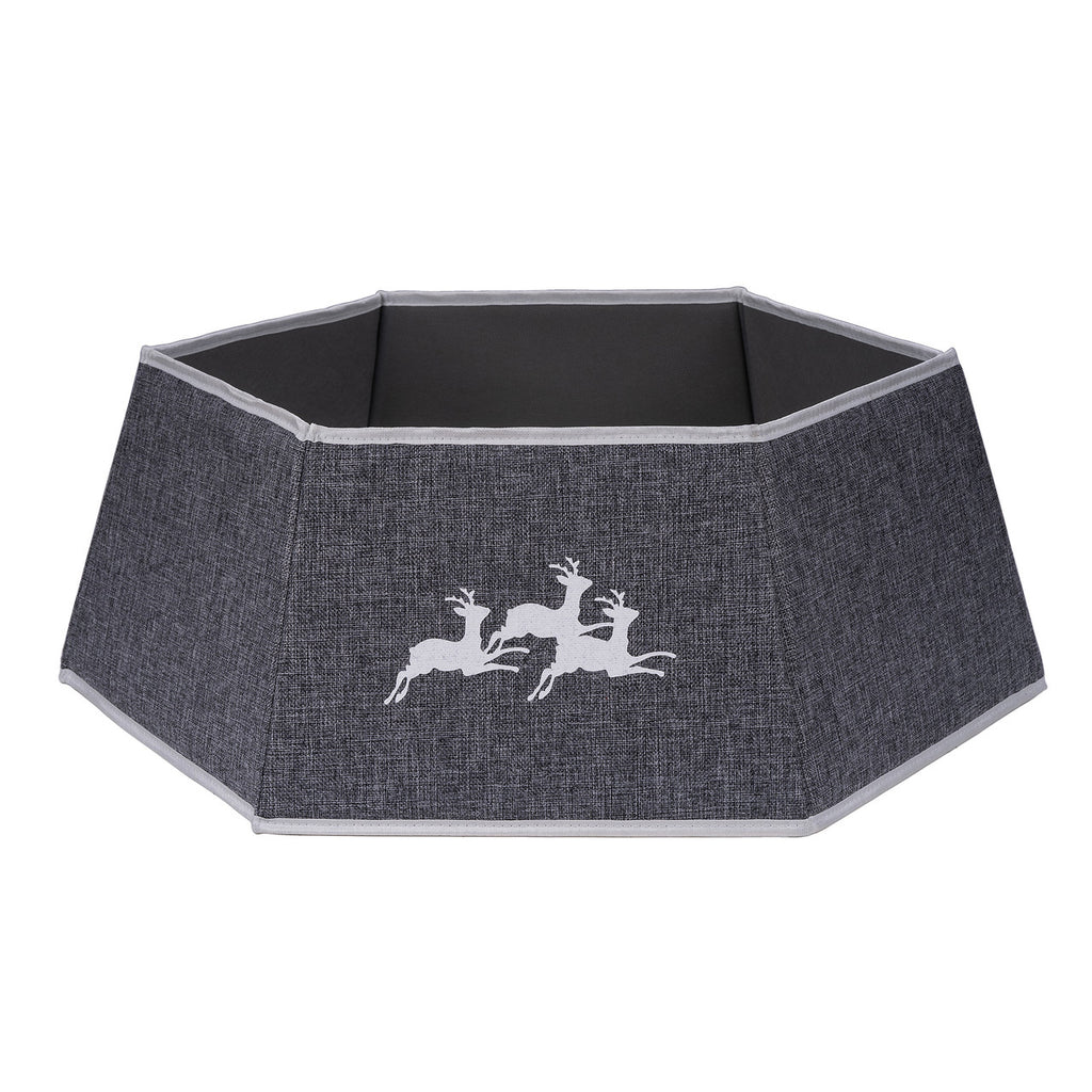 Christmas Tree Skirt Base Cover - Silver