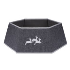 Christmas Tree Skirt Base Cover - Silver