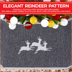 Christmas Tree Skirt Base Cover - Silver