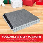 Christmas Tree Skirt Base Cover - Silver
