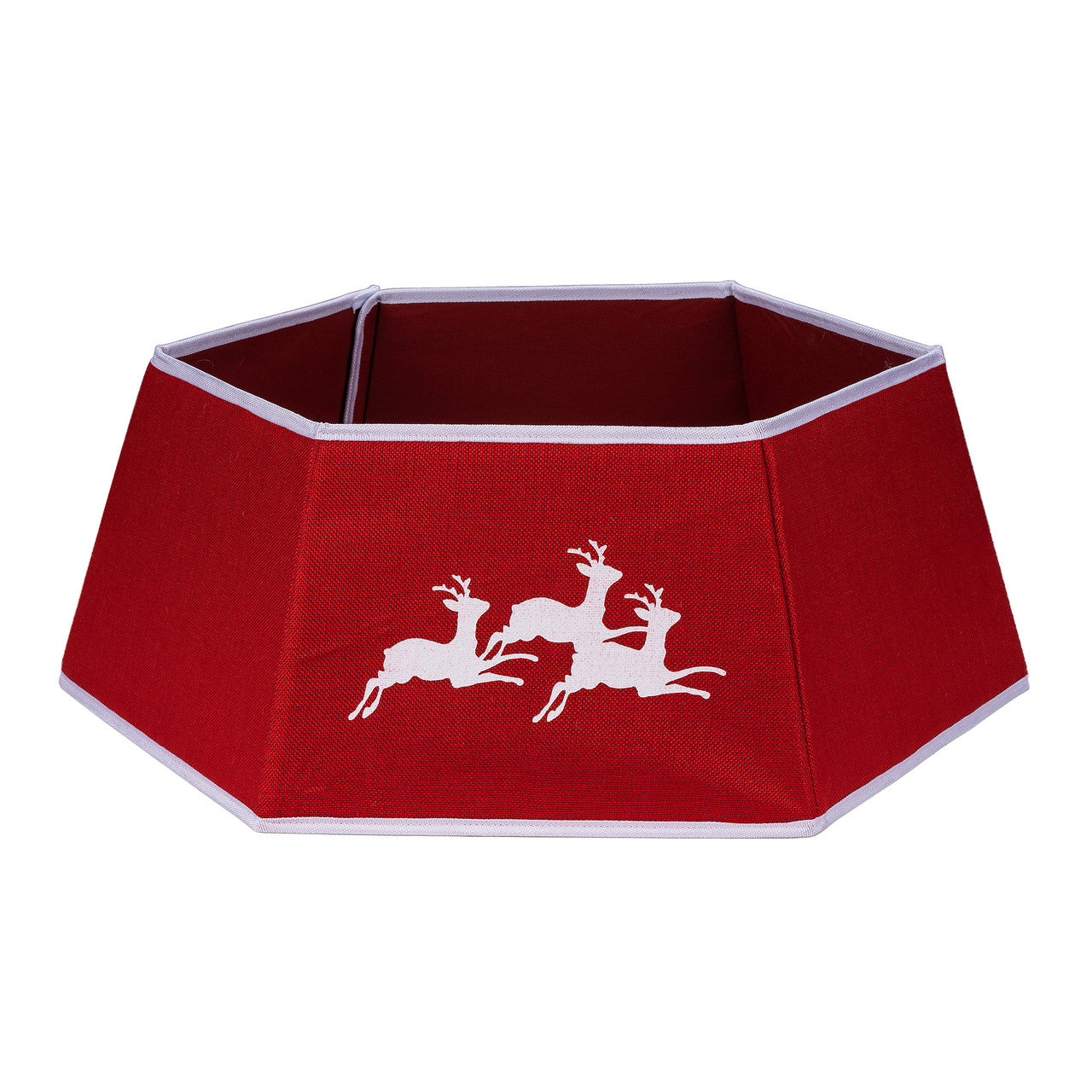 Christmas Tree Skirt Base Cover - Red