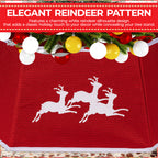 Christmas Tree Skirt Base Cover - Red