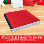 Christmas Tree Skirt Base Cover - Red