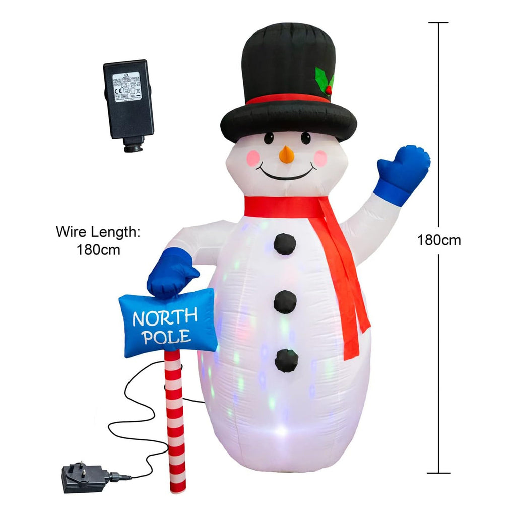 6FT Inflatable Snowman