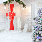 Christmas Door Bow with Diamante Detail - Red