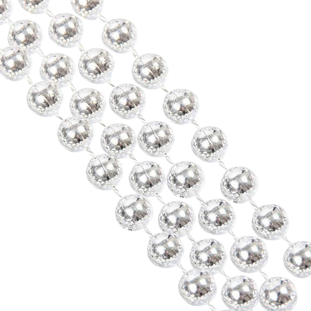 Christmas Bead Chain Garland - Silver
