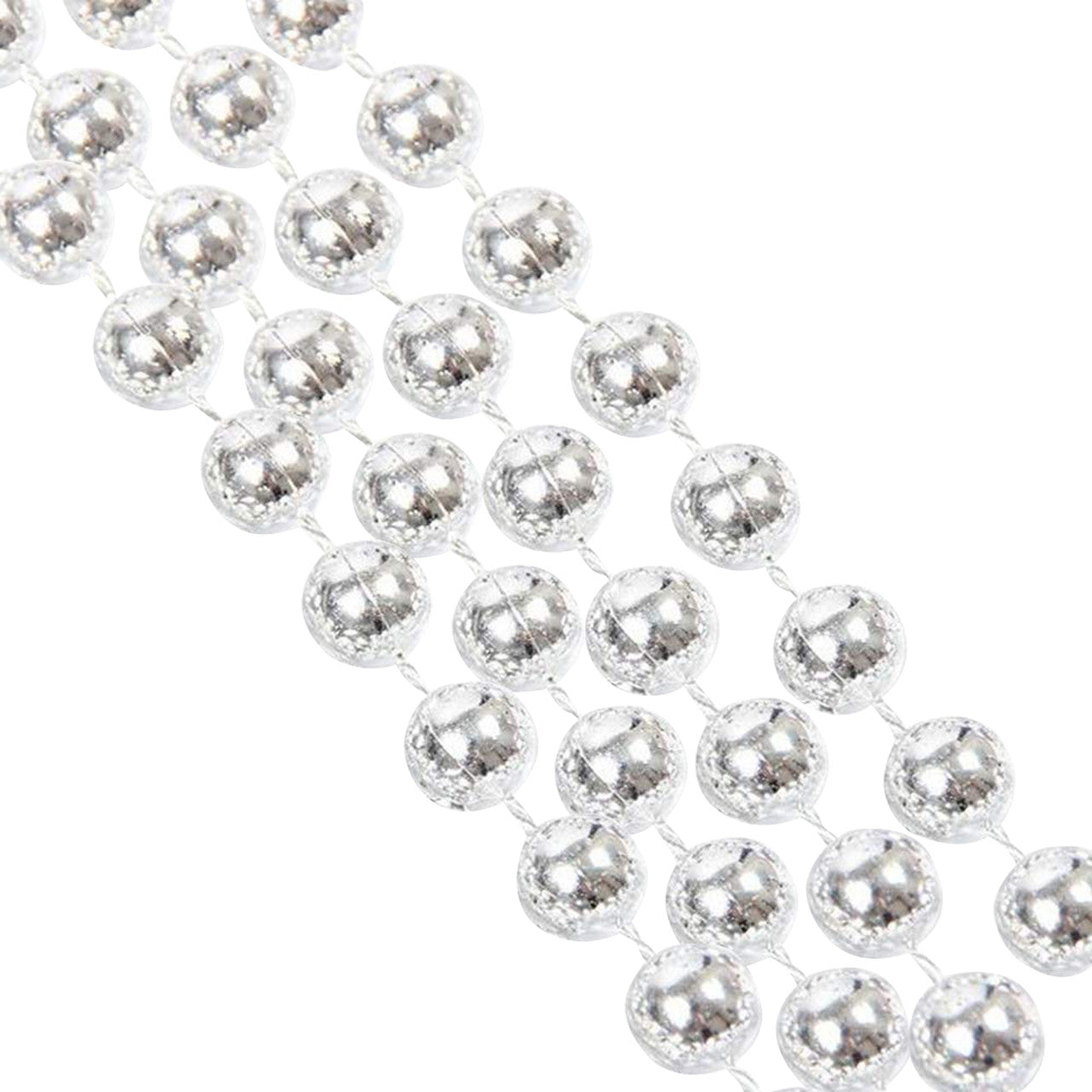 Christmas Bead Chain Garland - Silver