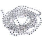 Christmas Bead Chain Garland - Silver