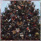 Christmas Bead Chain Garland - Red
