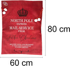 North Pole Express Mail Christmas Stocking Sack - Red