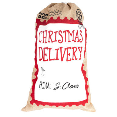 Christmas Stocking Delivery Sack - White