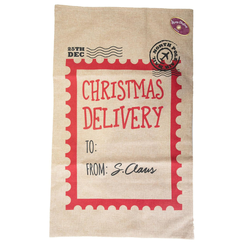 Christmas Stocking Delivery Sack - Beige