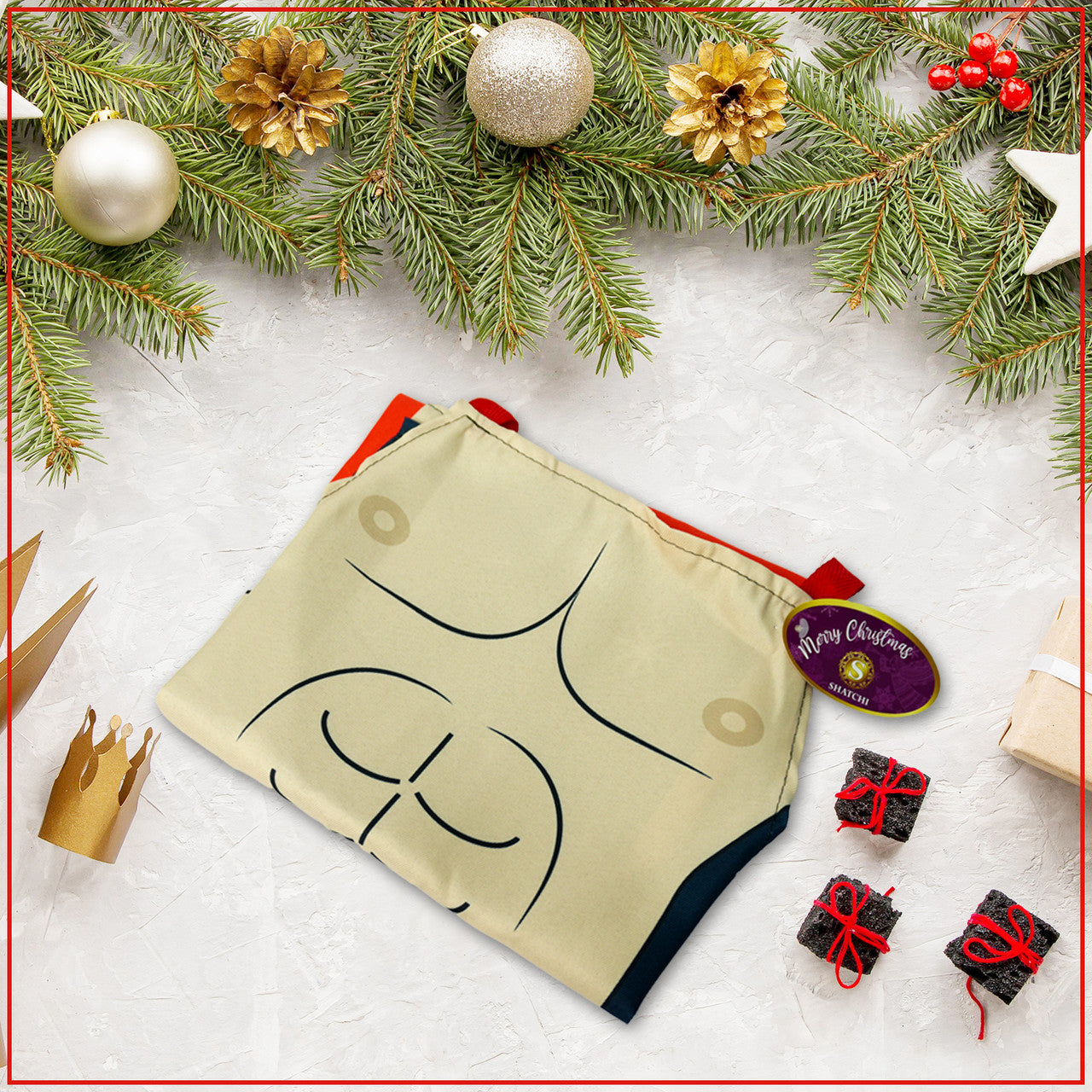 Santa Six-Pack Apron