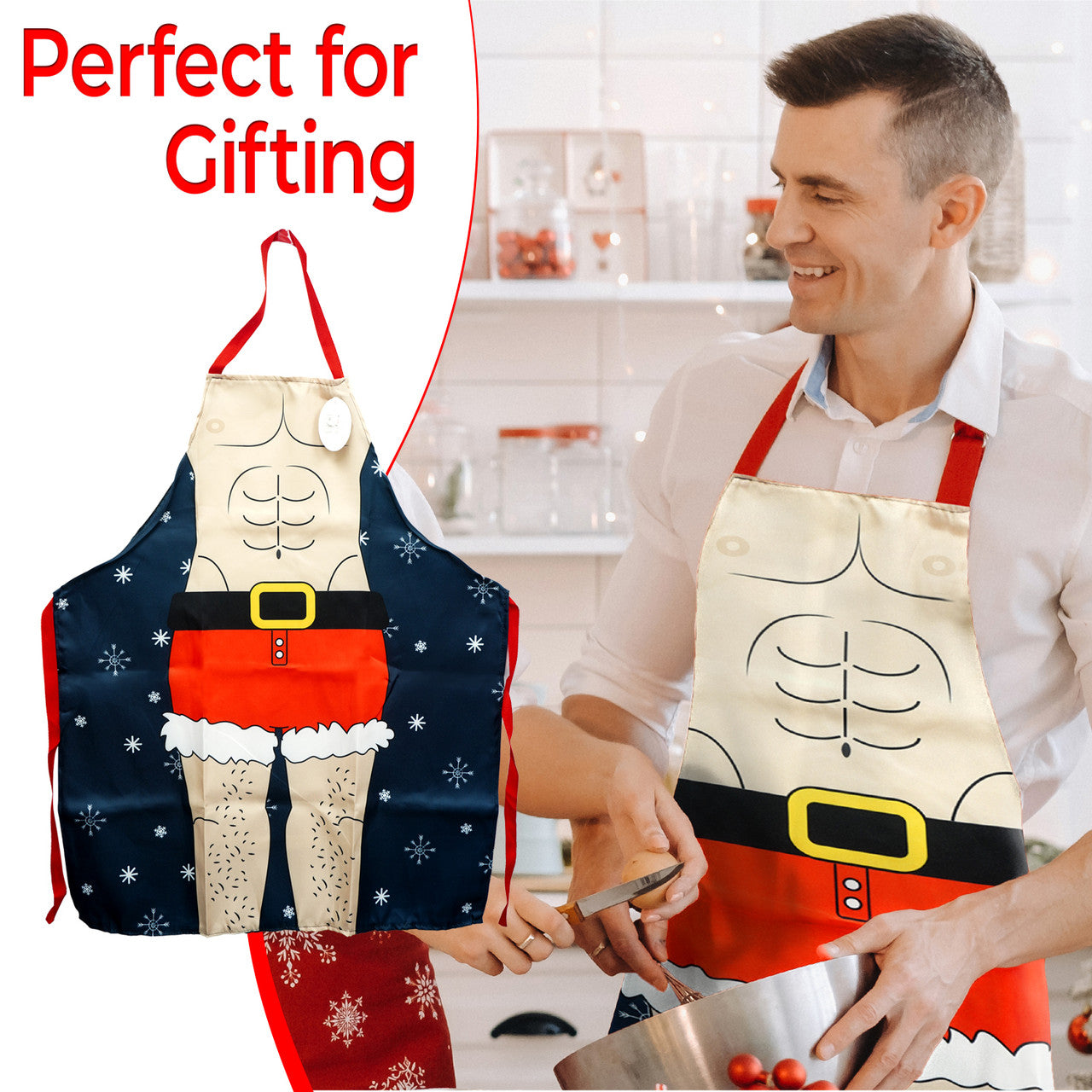 Santa Six-Pack Apron