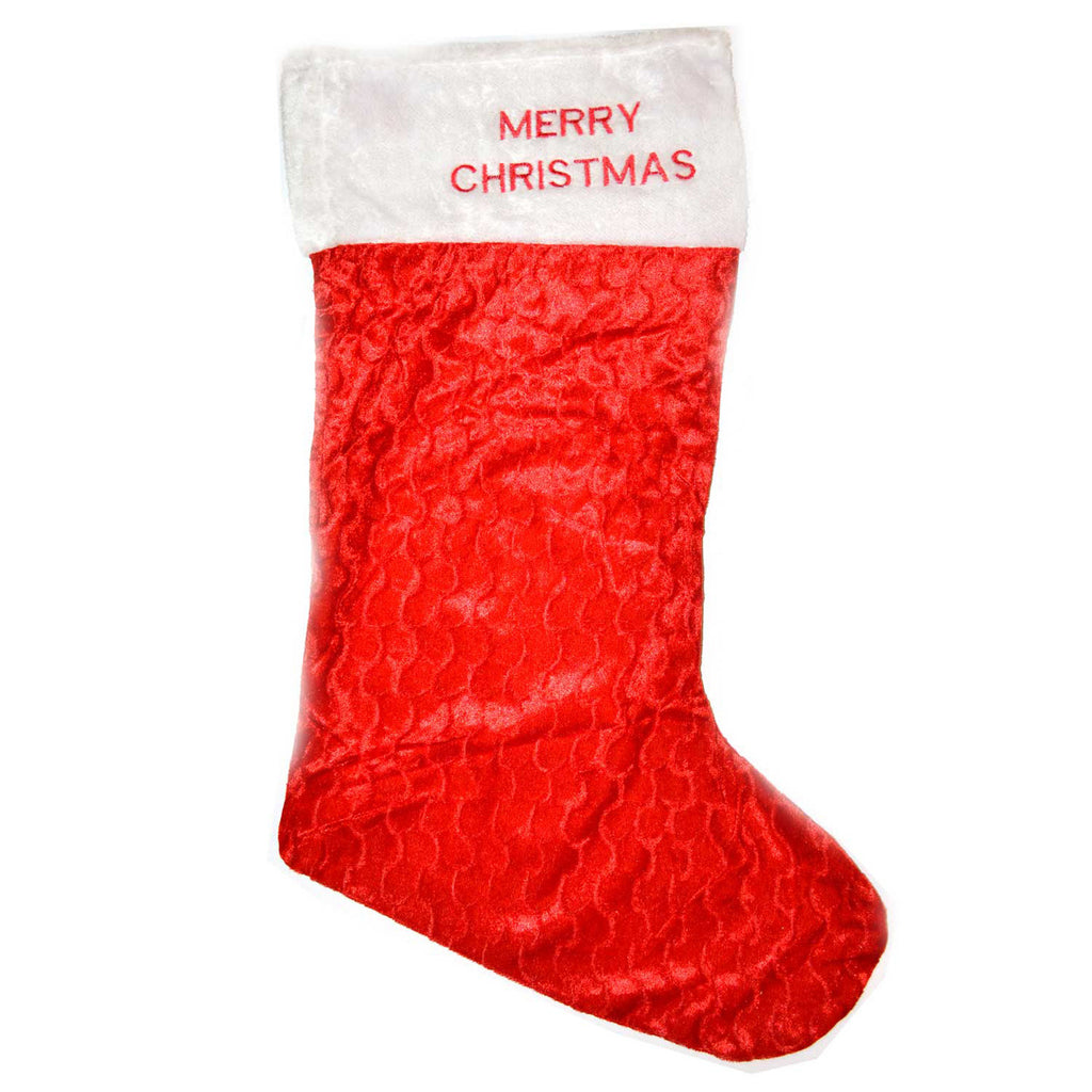 Large Deluxe Red Velvet Stocking