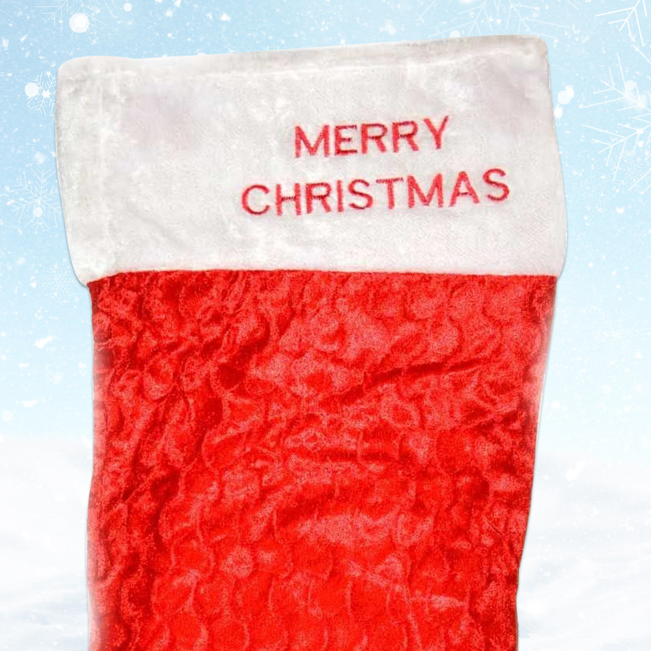 Large Deluxe Red Velvet Stocking