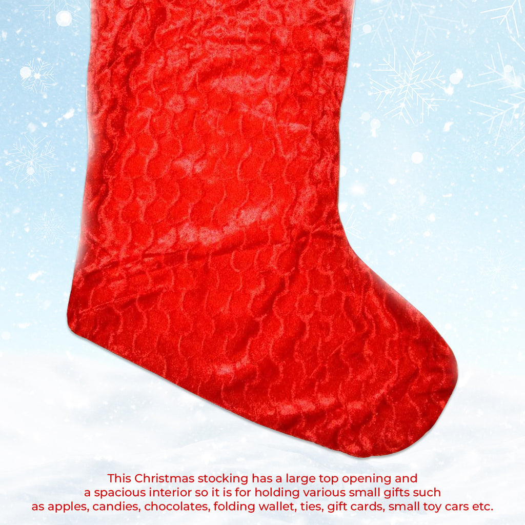 Large Deluxe Red Velvet Stocking