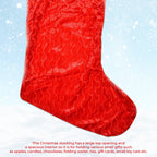 Large Deluxe Red Velvet Stocking