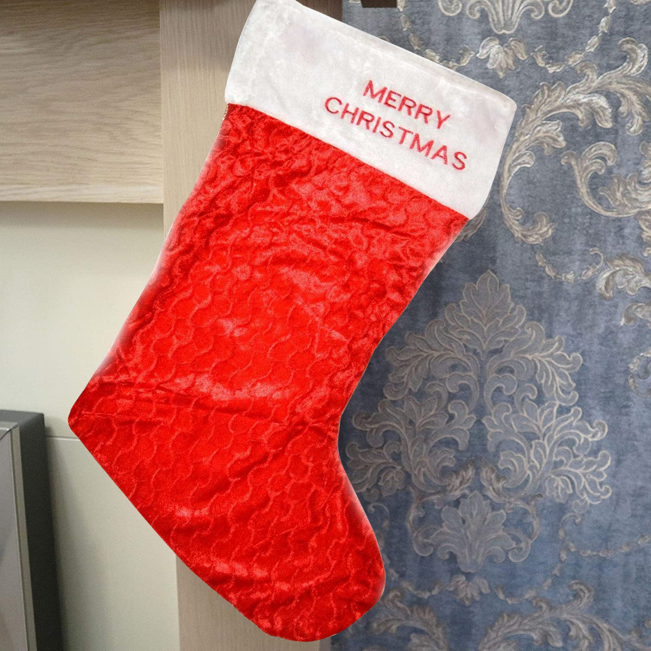 Large Deluxe Red Velvet Stocking