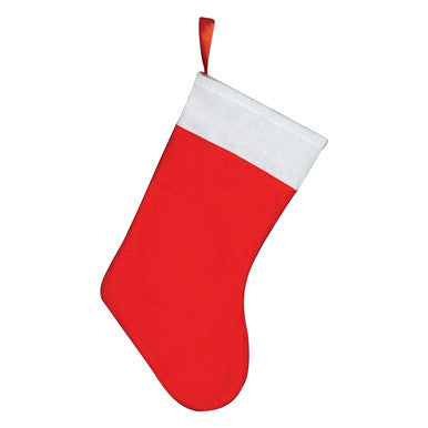 Felt Christmas Stocking - Red